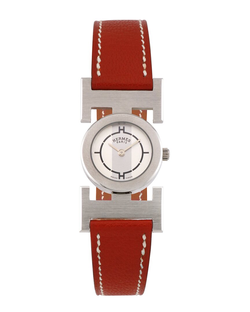 Pre-owned Hermes Hermès Women's Paprika Watch, Circa 2000's (authentic Pre-loved)