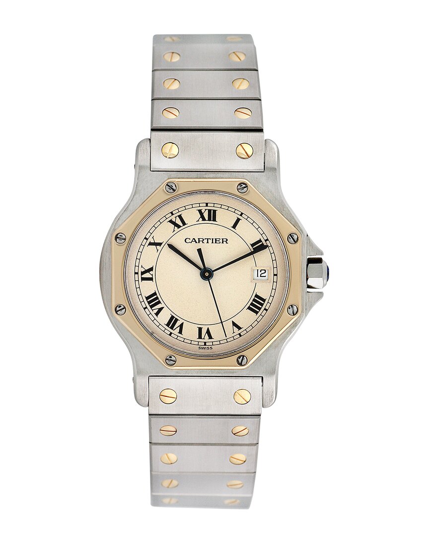 Cartier Women's Santos Octagon Watch, Circa 1990s ModeSens