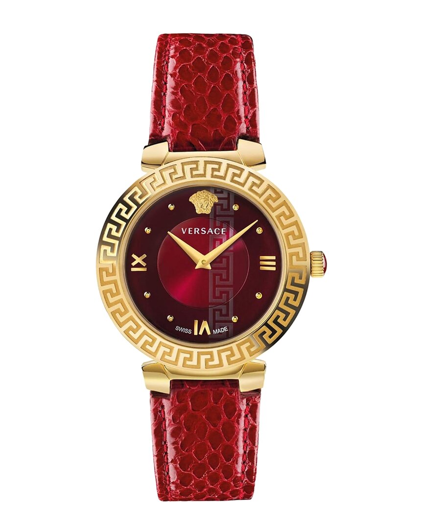 Versace Women's Daphnis Watch In Red
