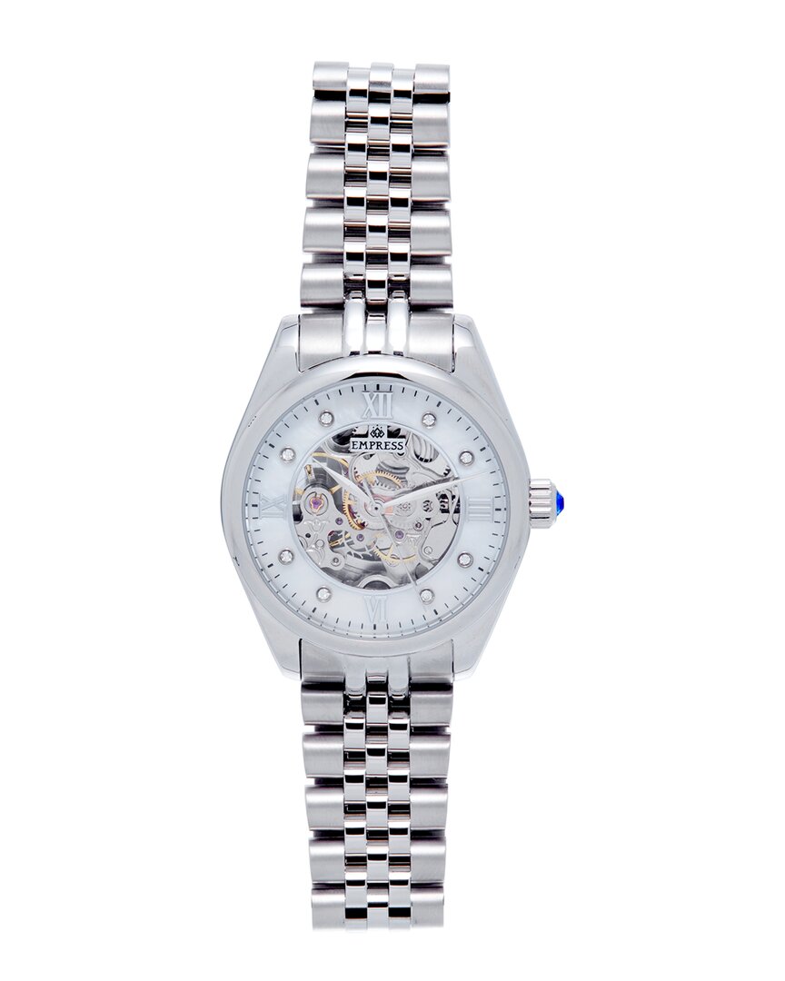 Empress Women's Magnolia Watch In Silver / White