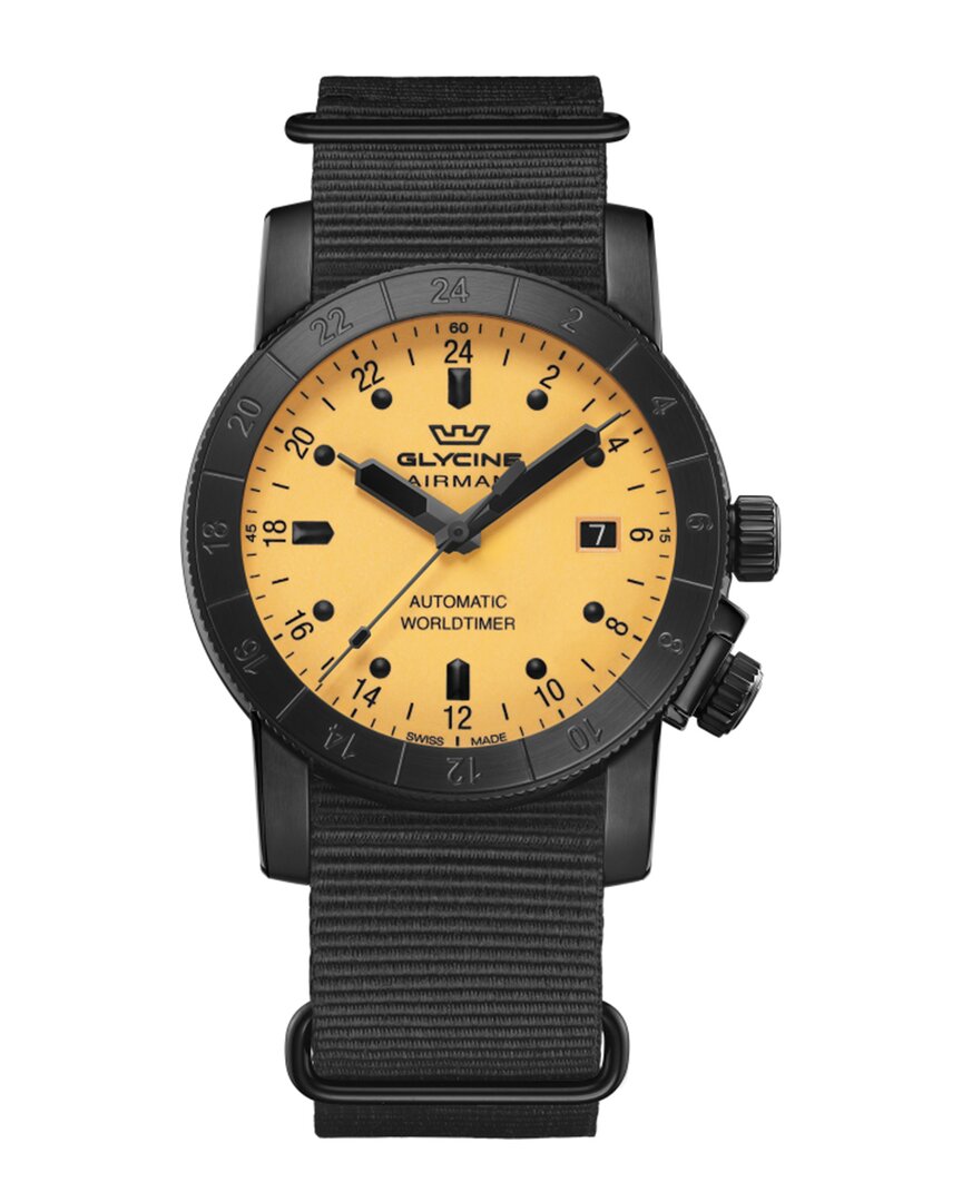 Shop Glycine Men's Airman Contemporary Watch