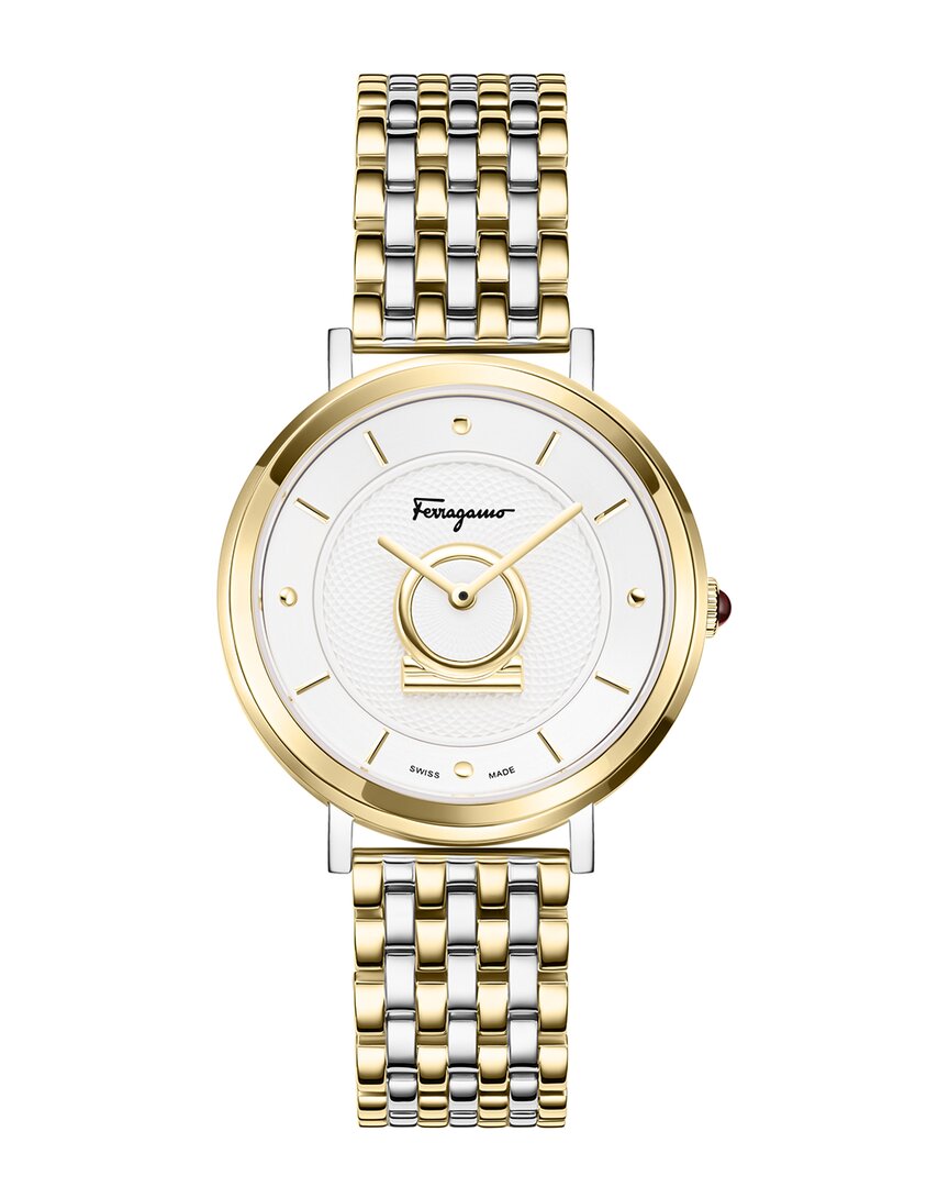 Ferragamo Women's Minuetto Watch In Gold