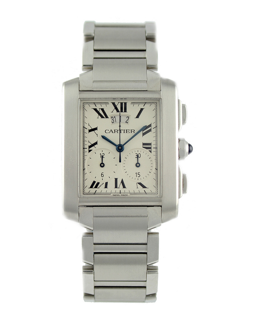 Cartier Unisex Tank Francaise Watch In Metallic