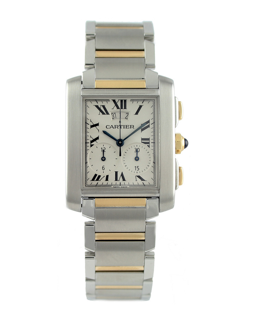 Cartier Unisex Tank Francaise Watch In Metallic