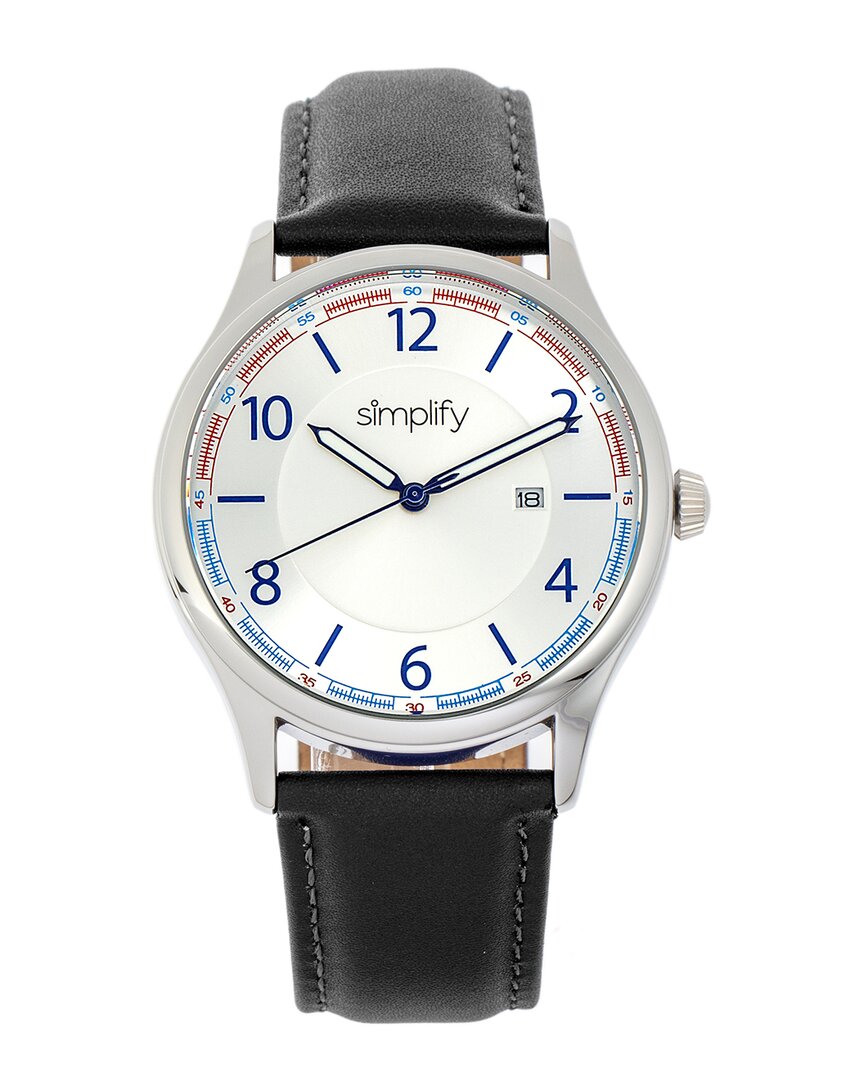 Simplify Unisex The 6900 Watch In Black / Blue / White
