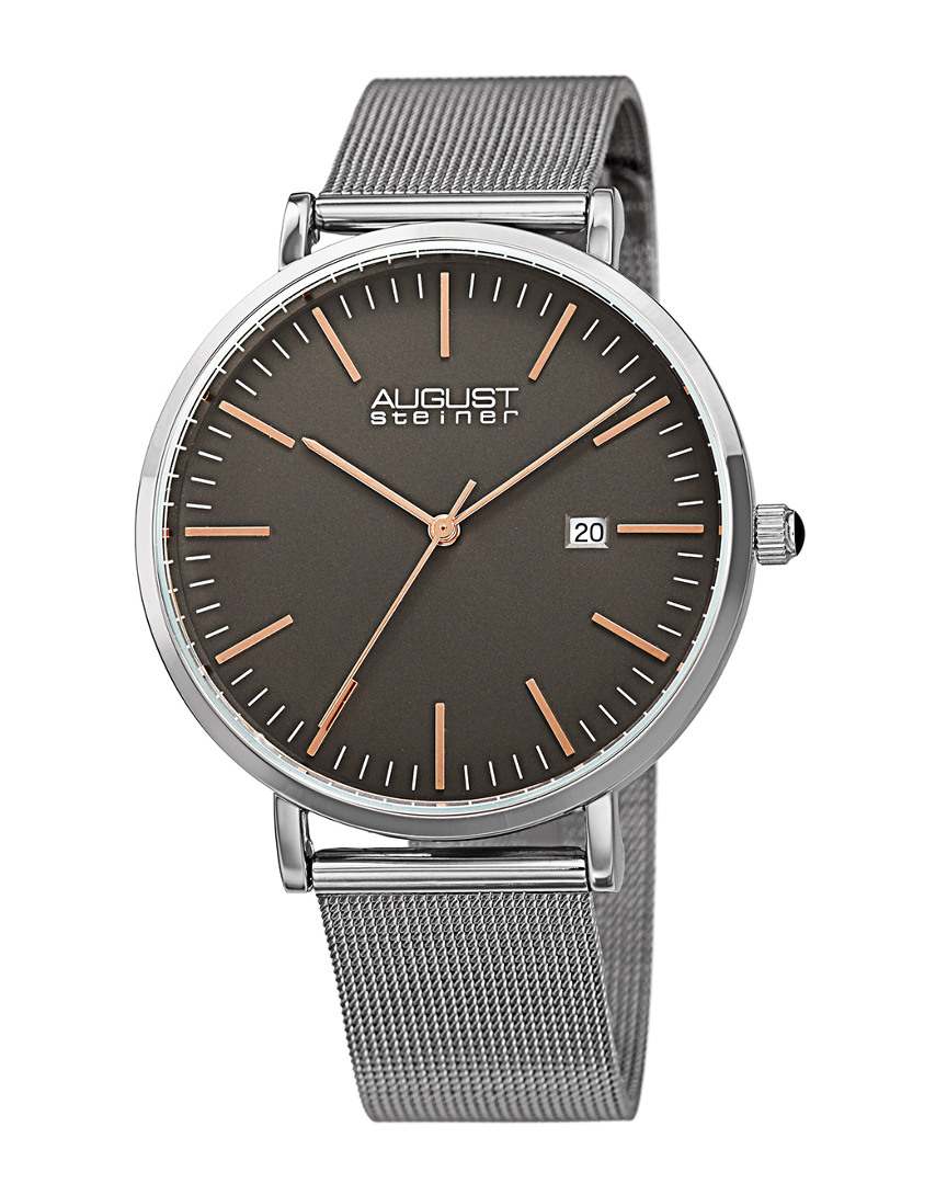 August Steiner Men's Stainless Steel Watch