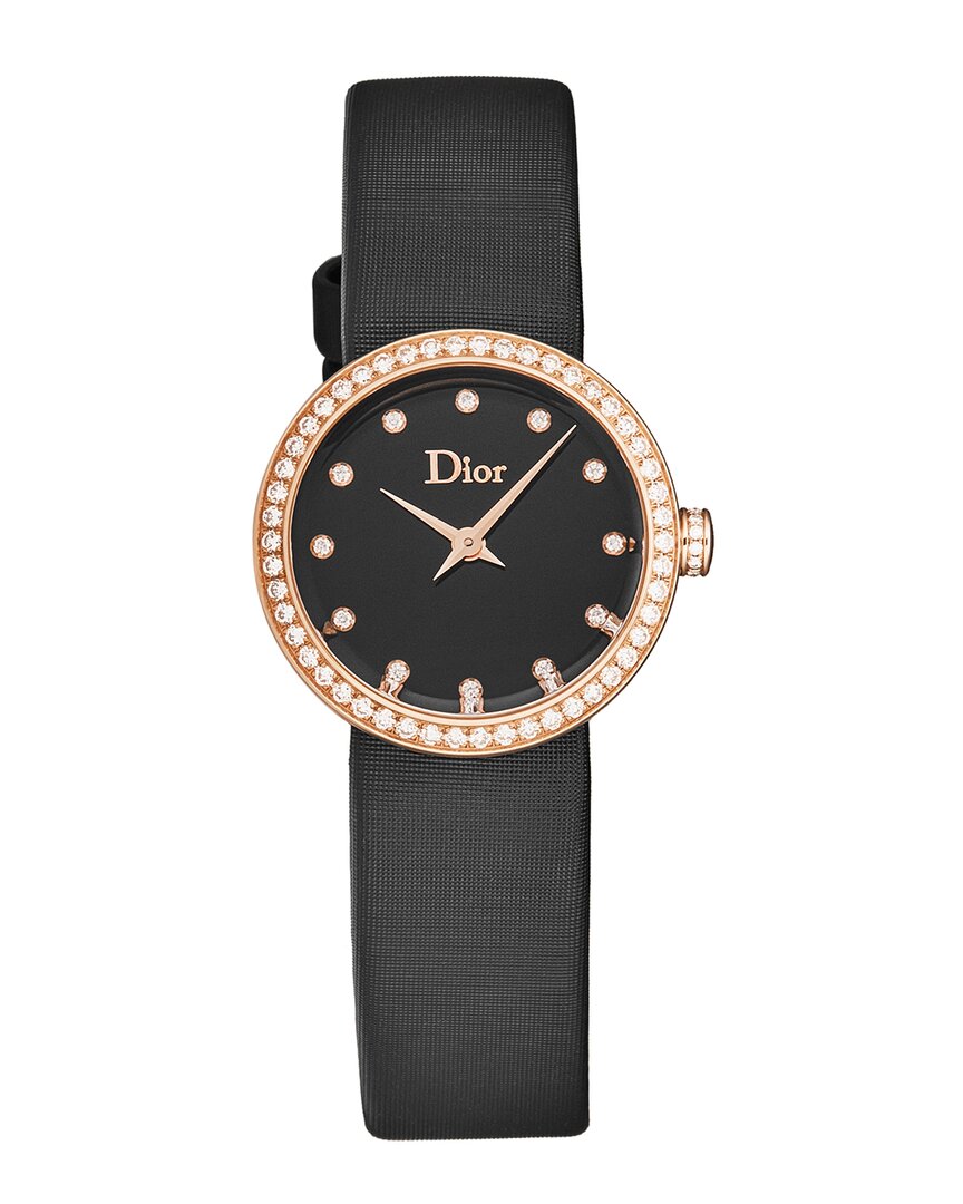 Dior Watch In Black / Gold / Gold Tone / Pink / Rose / Rose Gold / Rose Gold Tone