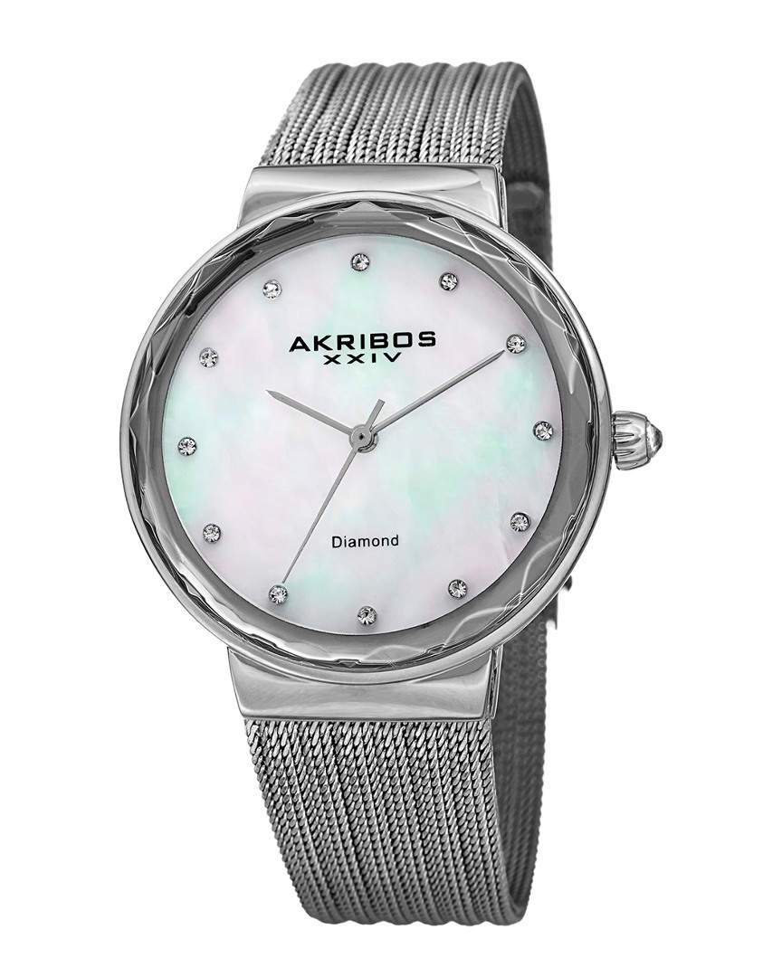 Shop Akribos Xxiv Women's Stainless Steel Watch