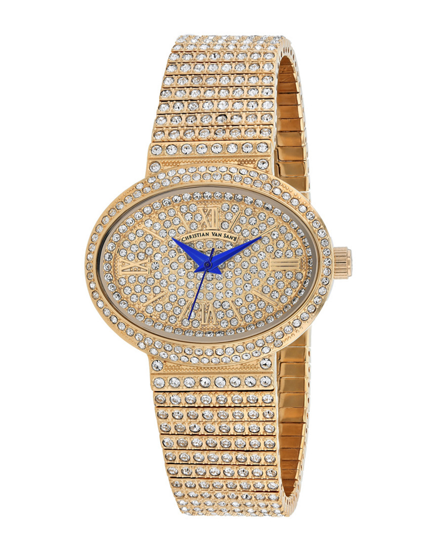 Christian Van Sant Women's Rose Gold Dial Watch In Multi