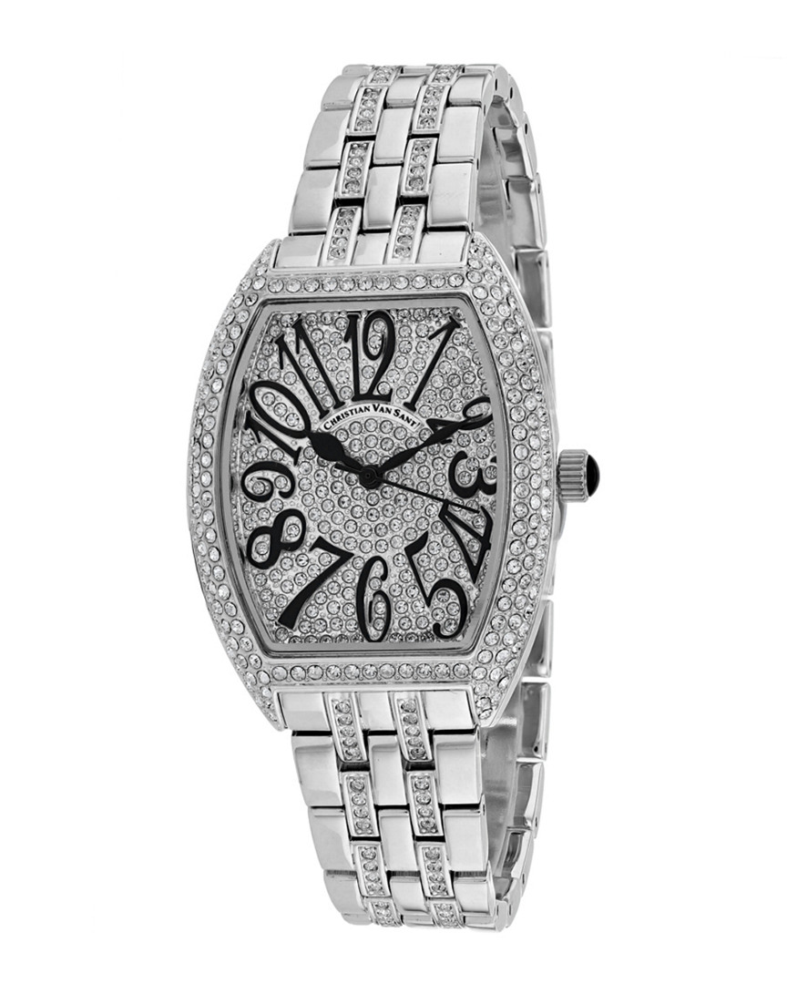 Christian Van Sant Women's Elegant Sparkle Watch