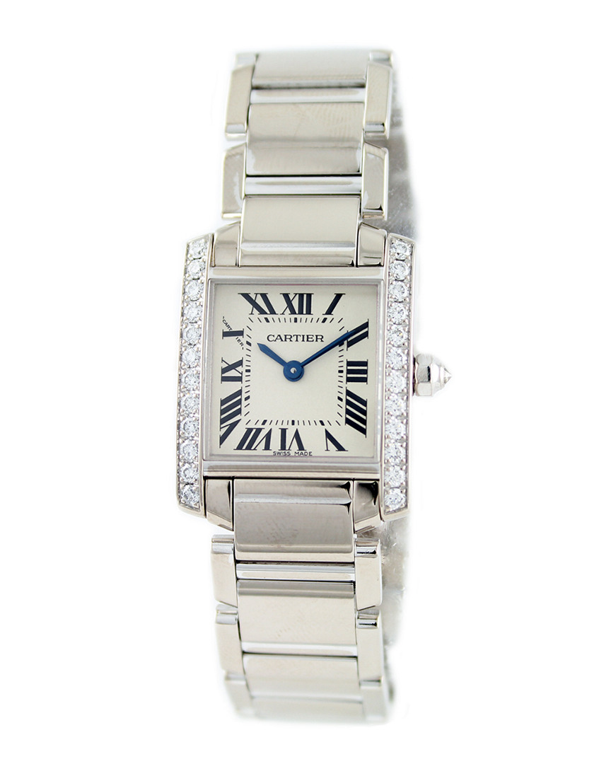 Cartier Women's Tank Francaise Diamond Watch In Metallic