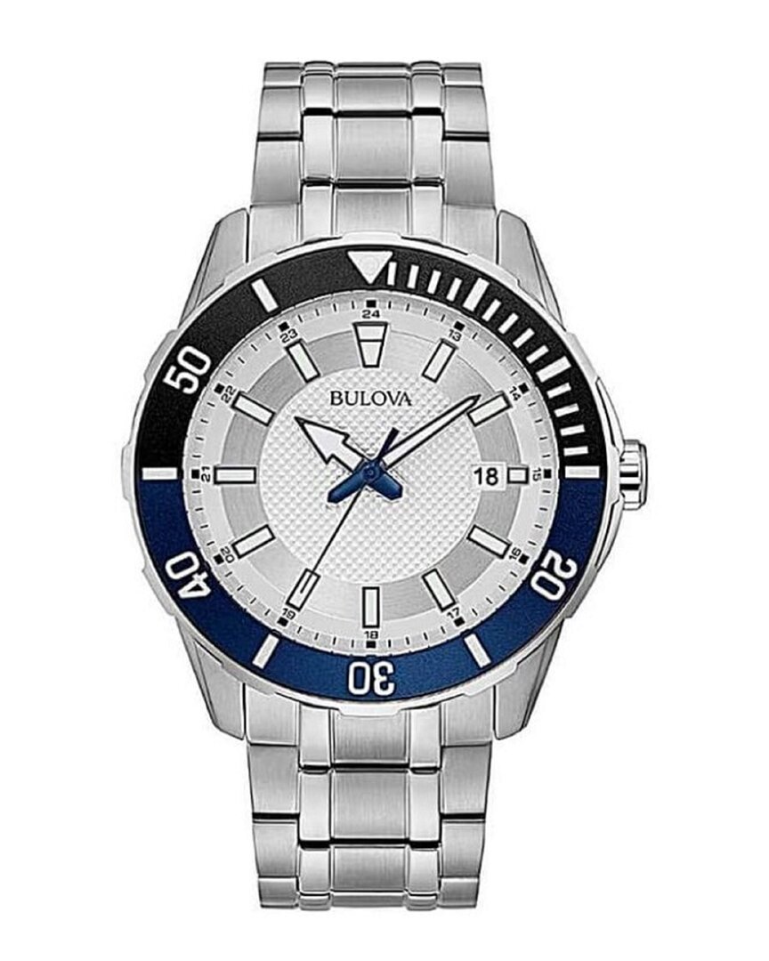 Bulova Men's Stainless Steel Bracelet Watch 42mm