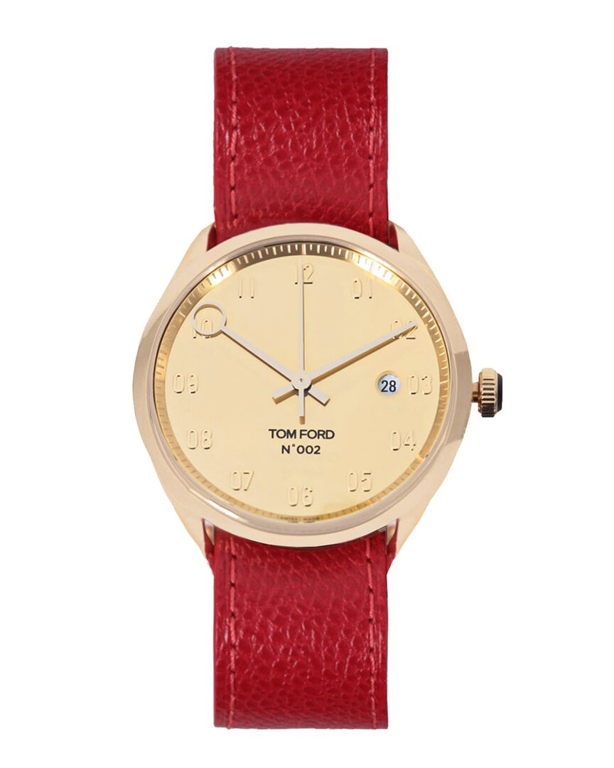 Tom Ford Men's 002 Watch In Gold