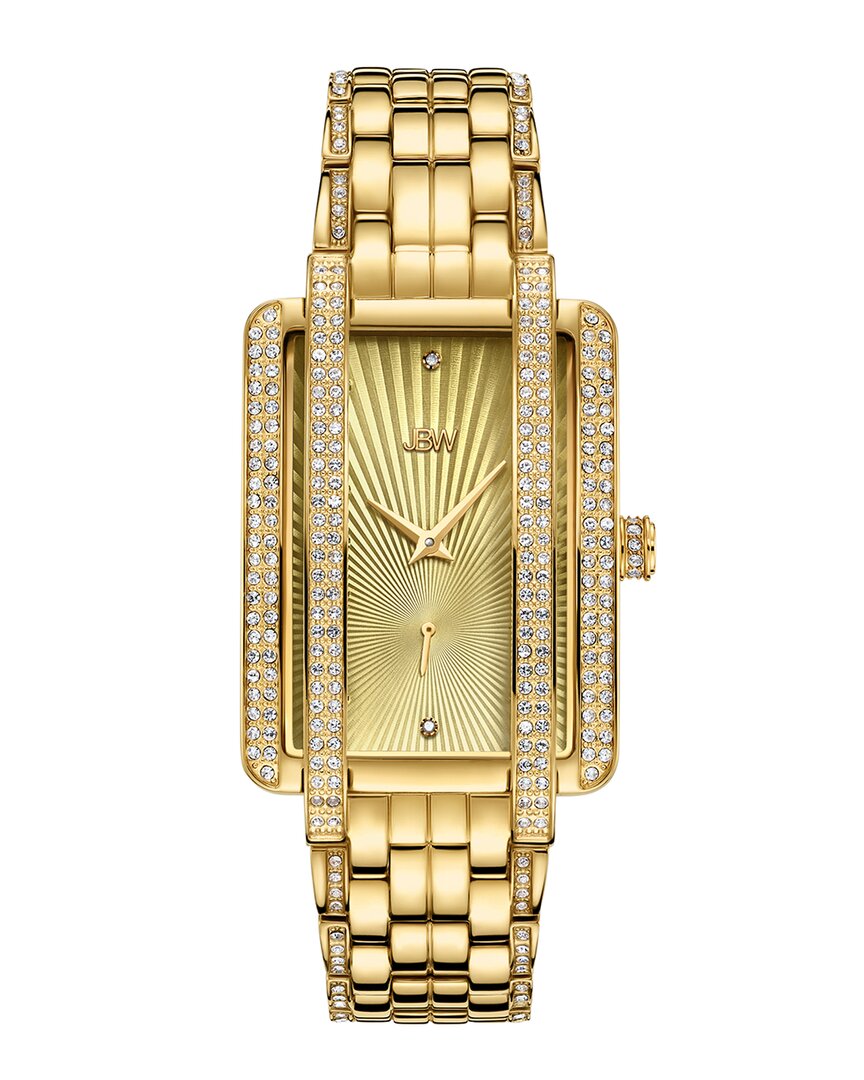 Jbw Women's Mink Diamond Watch In Yellow