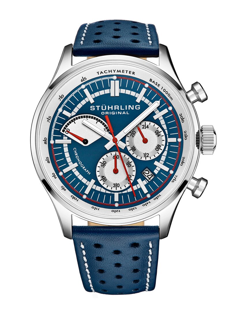 Stuhrling Original Men's Monaco Watch In Blue