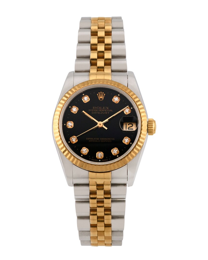 Heritage Rolex Rolex Midsize Datejust Diamond Watch