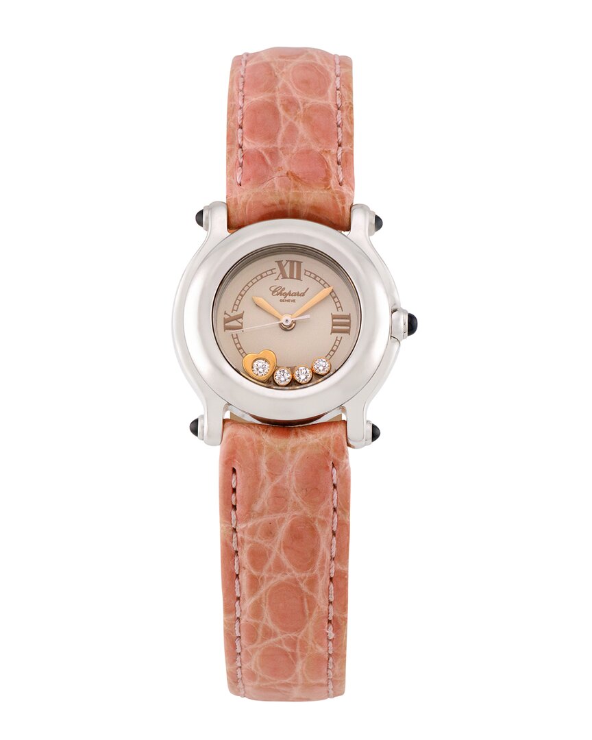 Chopard Women's Happy Sport Diamond Watch In Pink