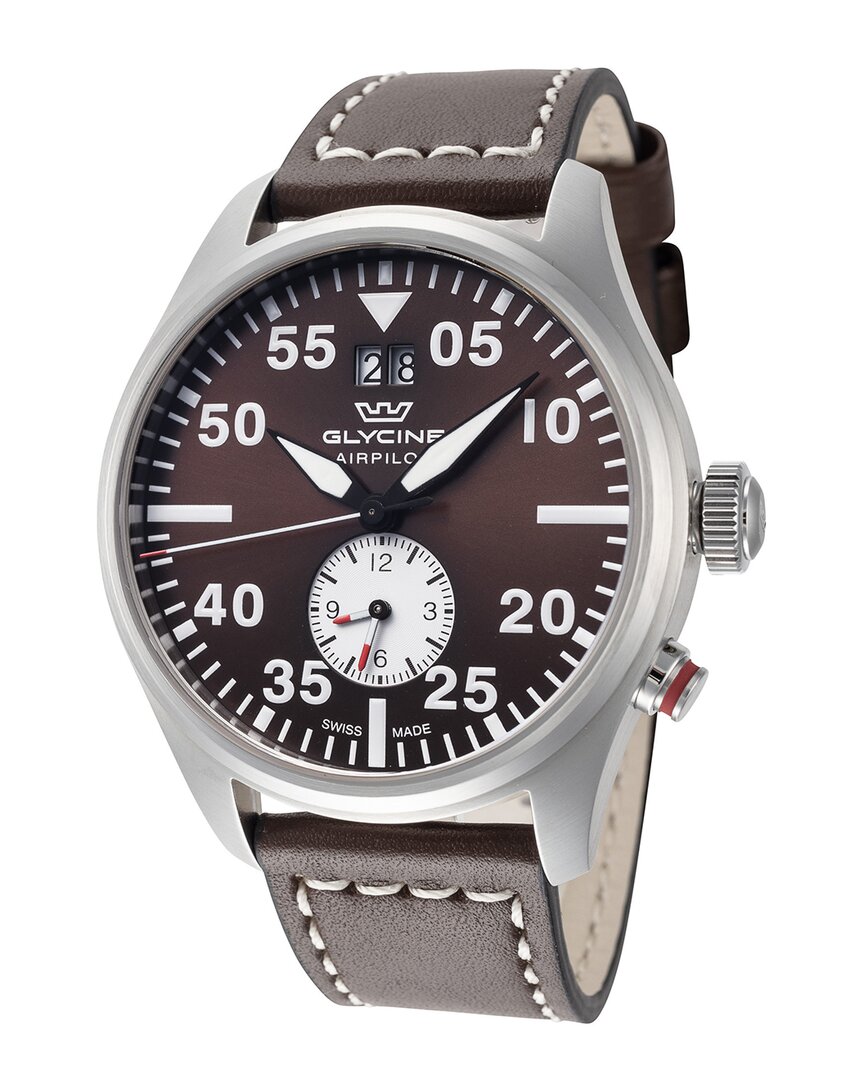 Shop Glycine Men's Airpilot Dual Time 44 Watch