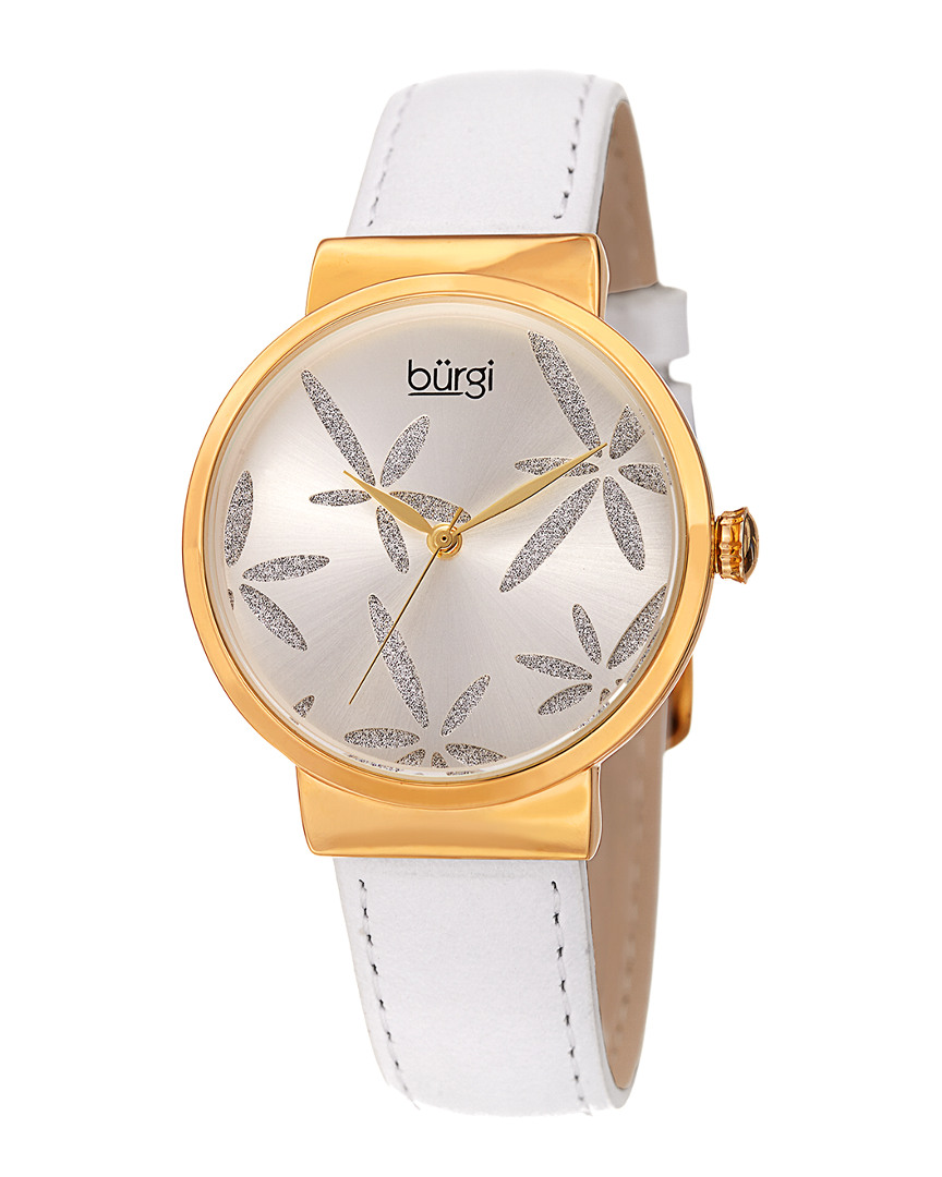 Burgi Women's Leather Watch