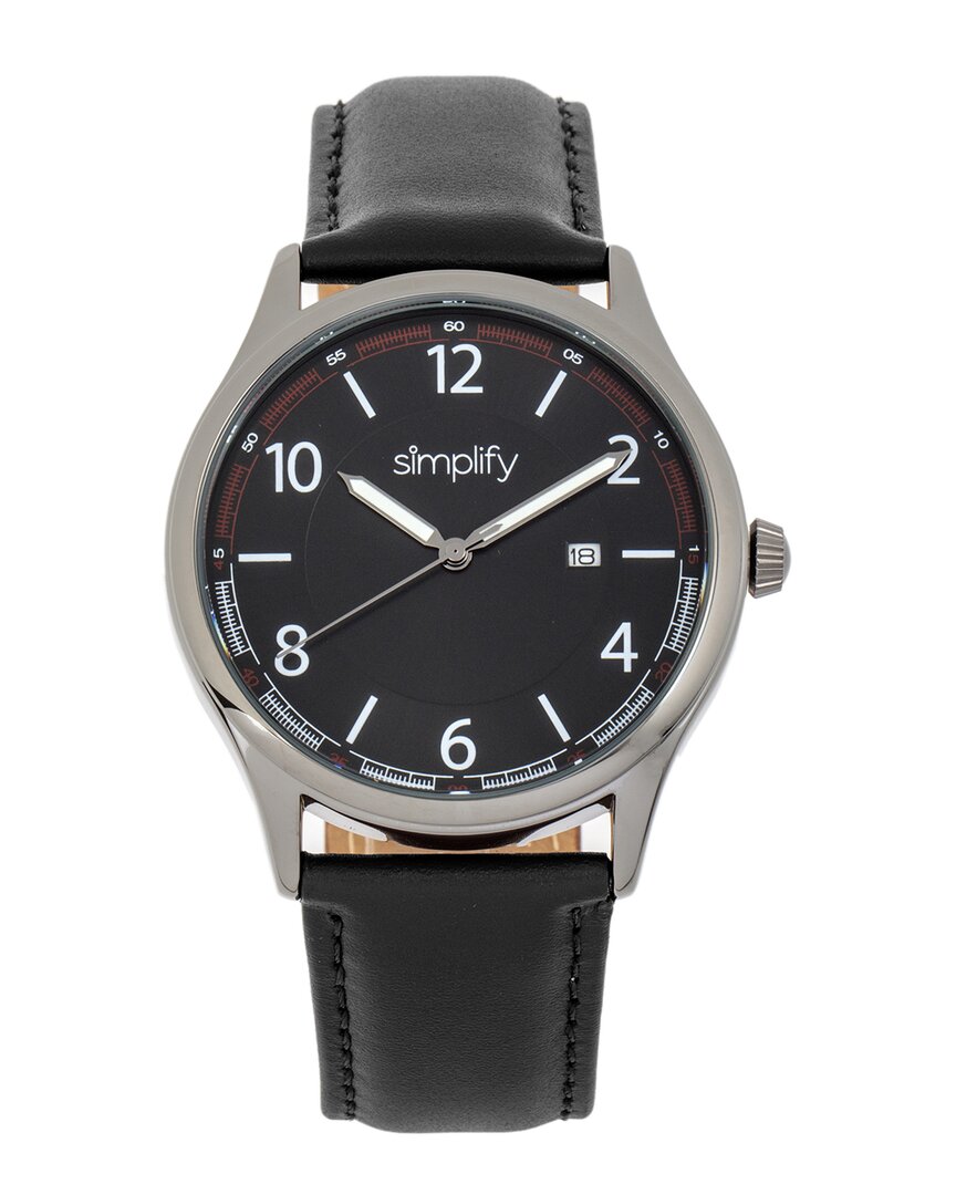 Simplify Unisex The 6900 Watch In Black