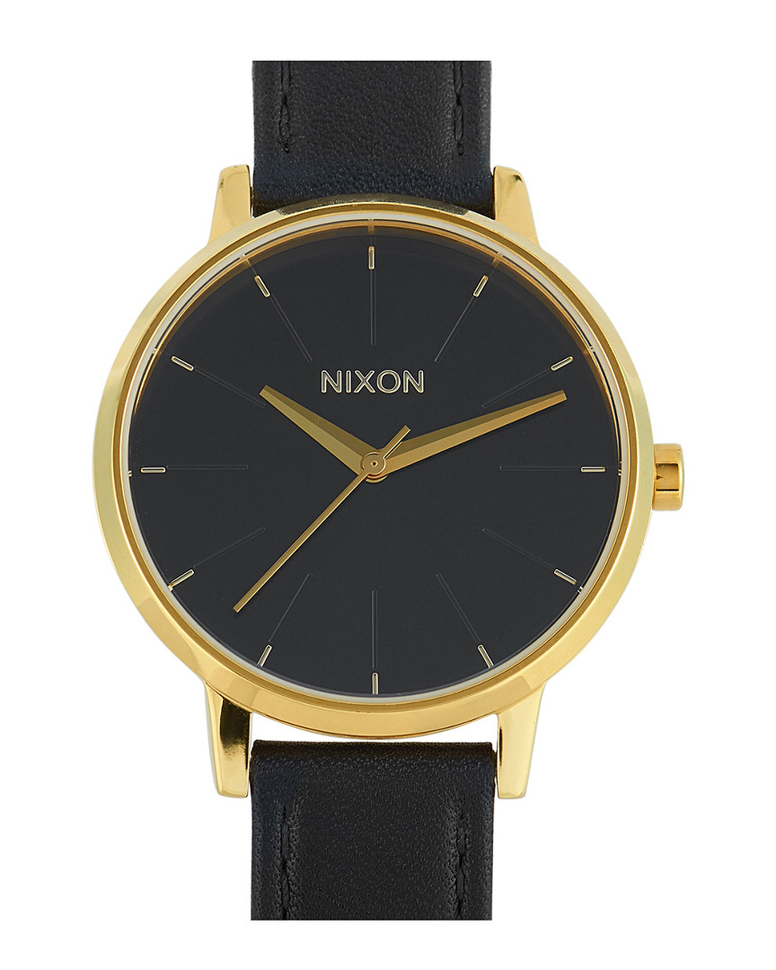 Nixon Women's Watch In Black / Gold Tone / Yellow