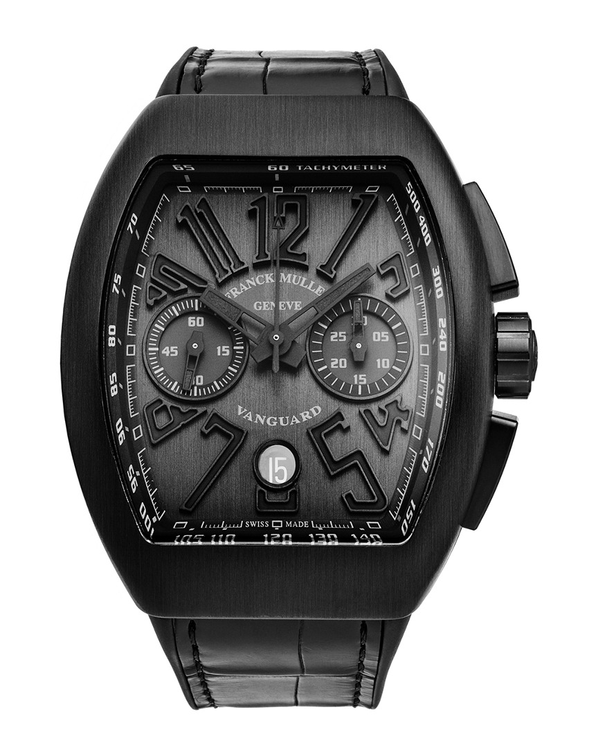Franck Muller Vanguard Mens Chronograph Automatic Watch 45ccblkblkblk In Black