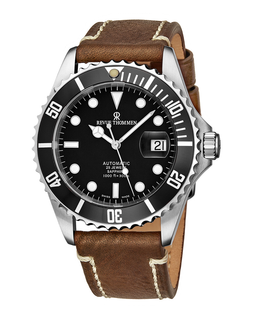 Revue Thommen Men's Diver Watch In Brown