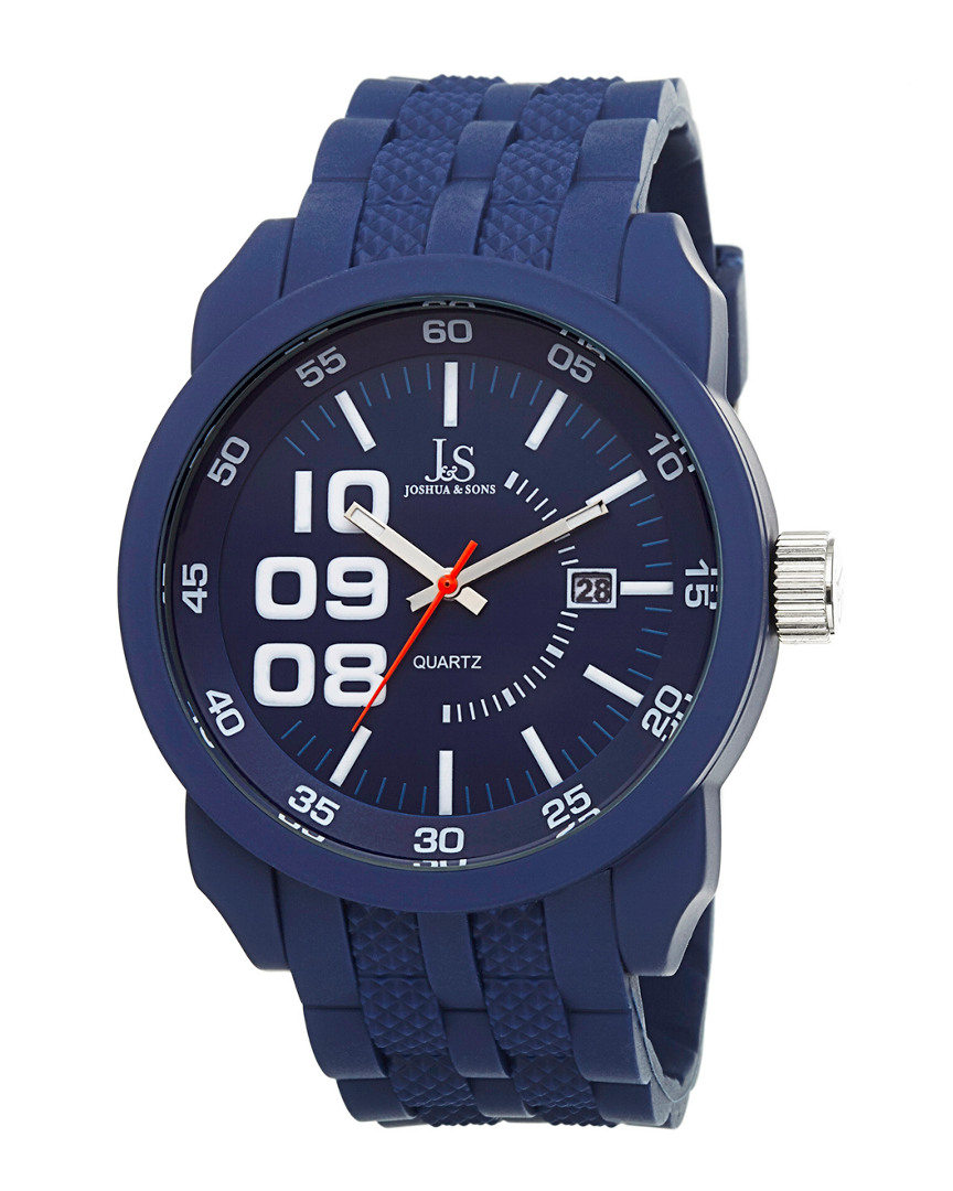 Joshua And Sons Joshua & Sons Men's Silicone Watch