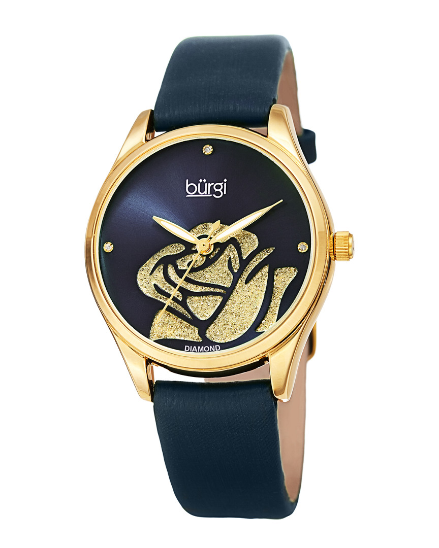 Burgi Women's Satin Watch