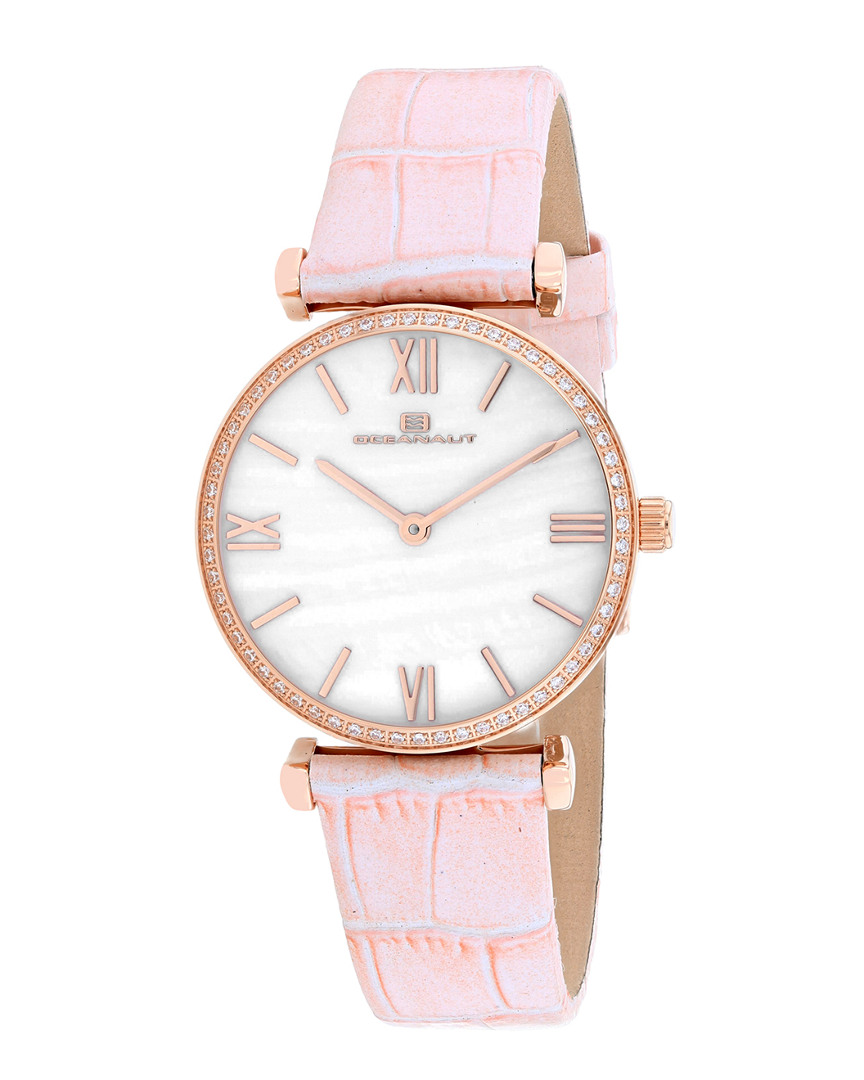 Oceanaut Harmony Quartz Ladies Watch Oc3210 In Gold Tone / Mop / Mother Of Pearl / Pink / Rose / Rose Gold Tone