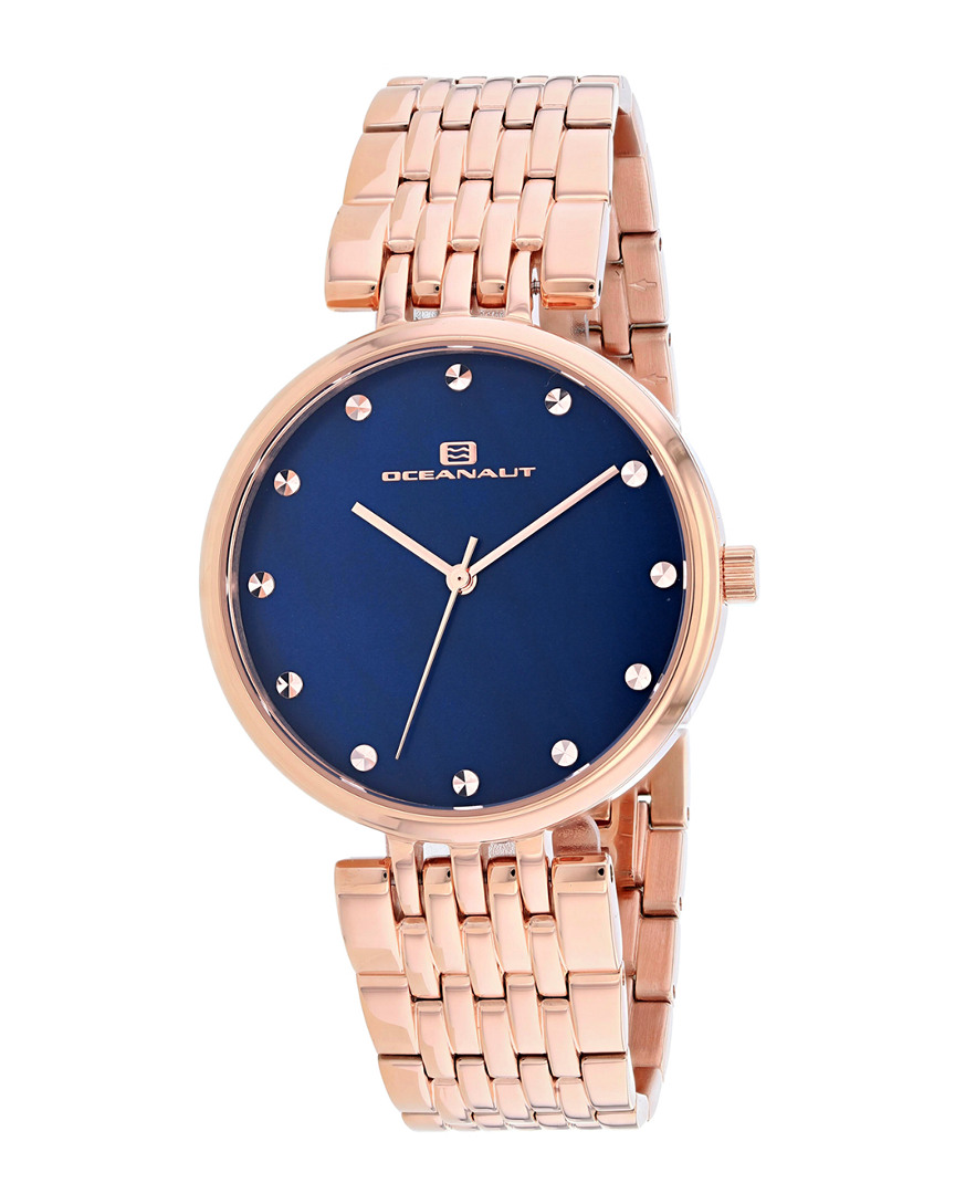 Oceanaut Orologio Casual Uomo OC0264 - Acciaio, Cinturino In Gomma, Quadrante Bianco, Quarzo, 3 ATM