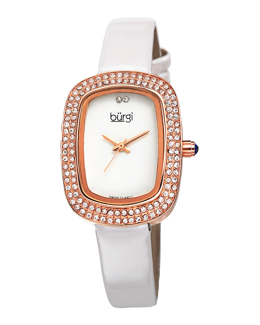 Burgi Women's Leather Watch In Multicolor