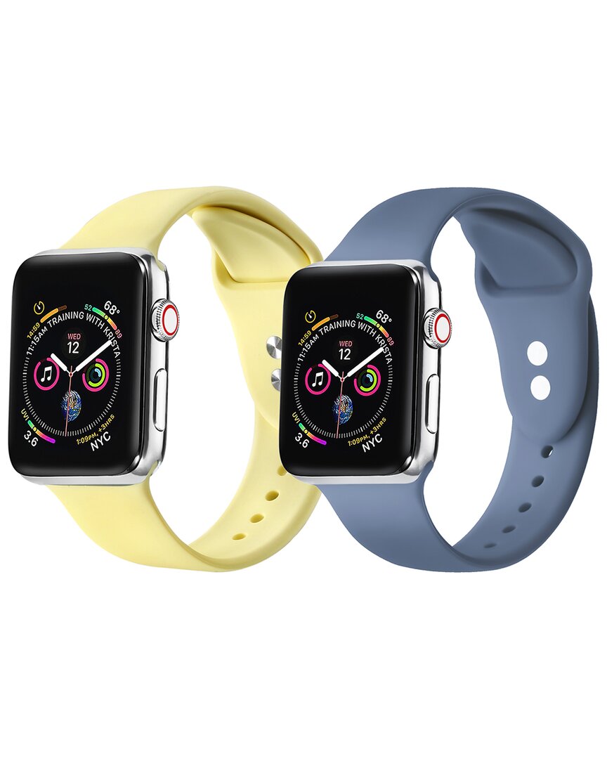 Posh Tech Yellow And Atlantic Blue Apple Watch Replacement Band