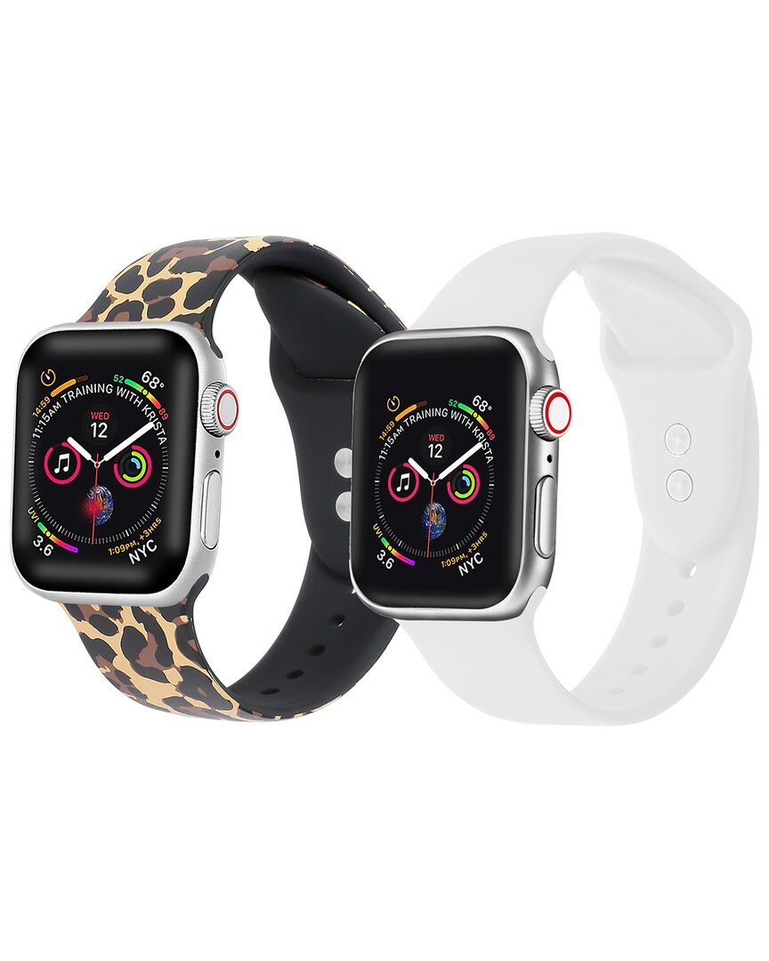 Posh Tech Leopard & White Apple Watch Replacement Band