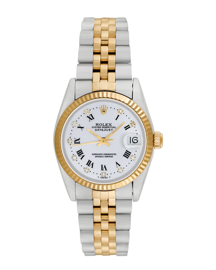Heritage Rolex Rolex Women's Datejust Diamond Watch, Circa 1980s (authentic )