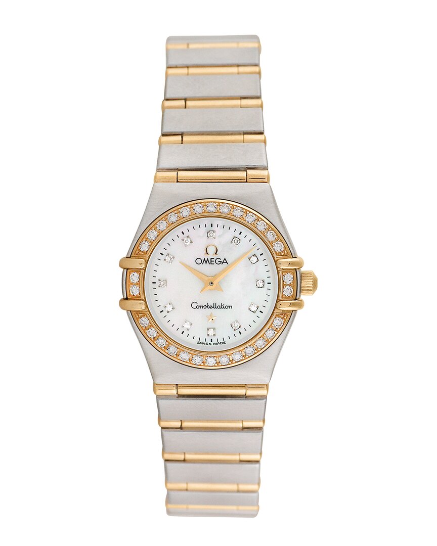Pre-owned Omega Women's Constellation Diamond Watch