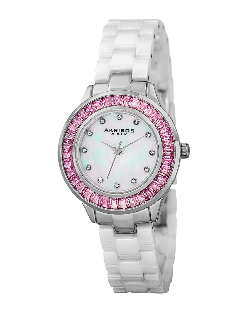 Akribos Xxiv Women's Ceramic Watch\t