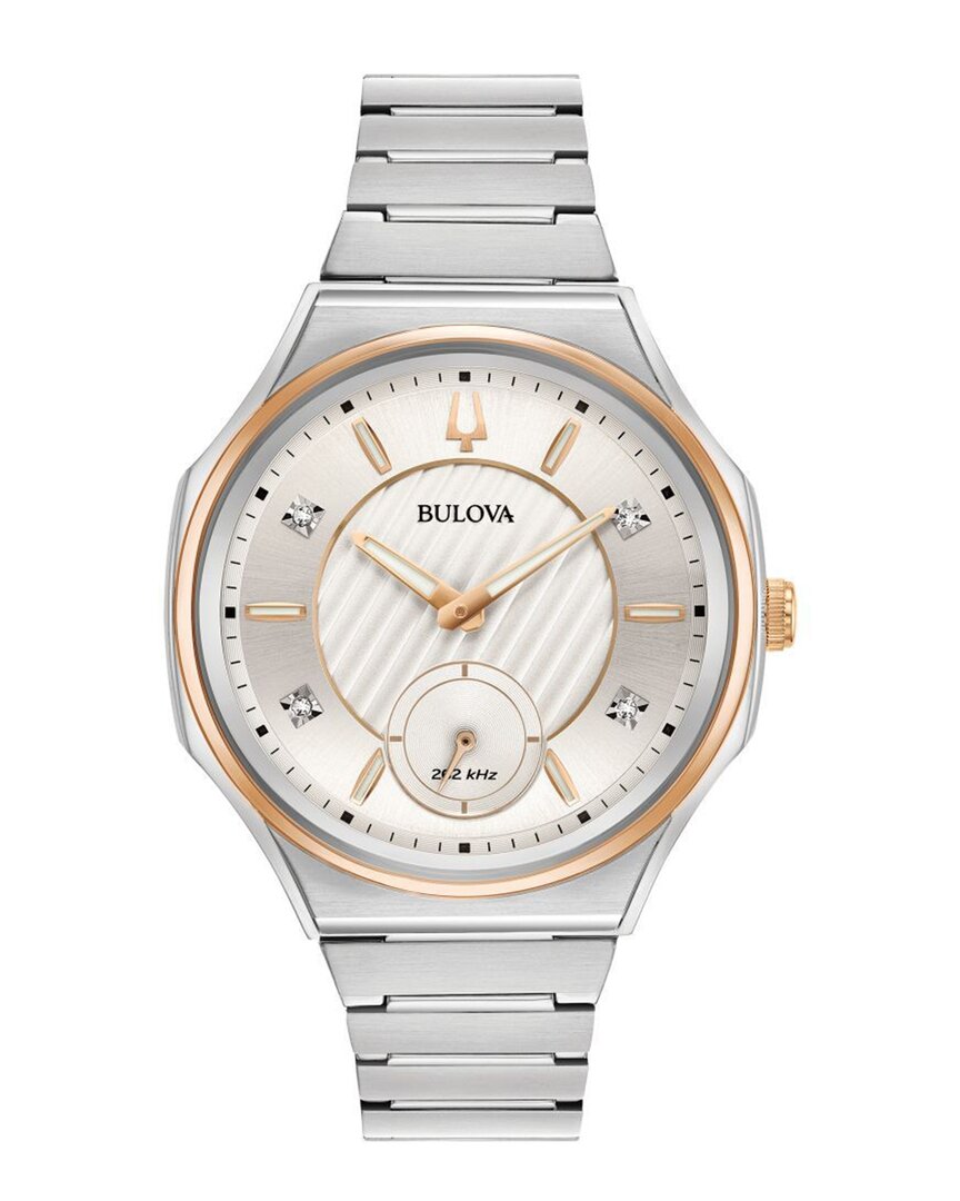 Bulova Women's Curv Two-tone Stainless Steel Watch In Sapphire