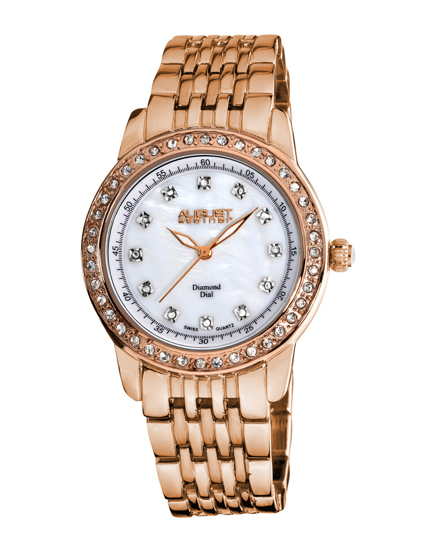 Akribos Xxiv August Steiner Women's Metal Diamond Watch
