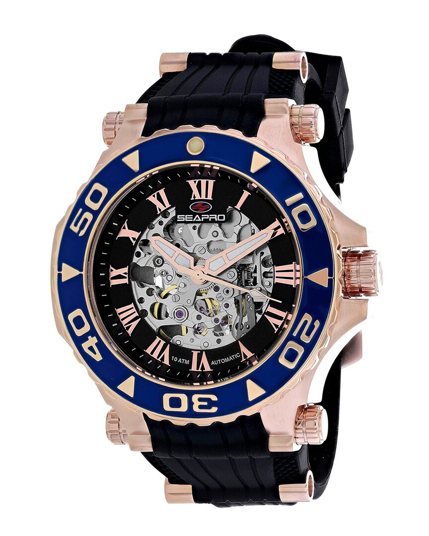 Seapro Men's Seaway Black Dial Watch