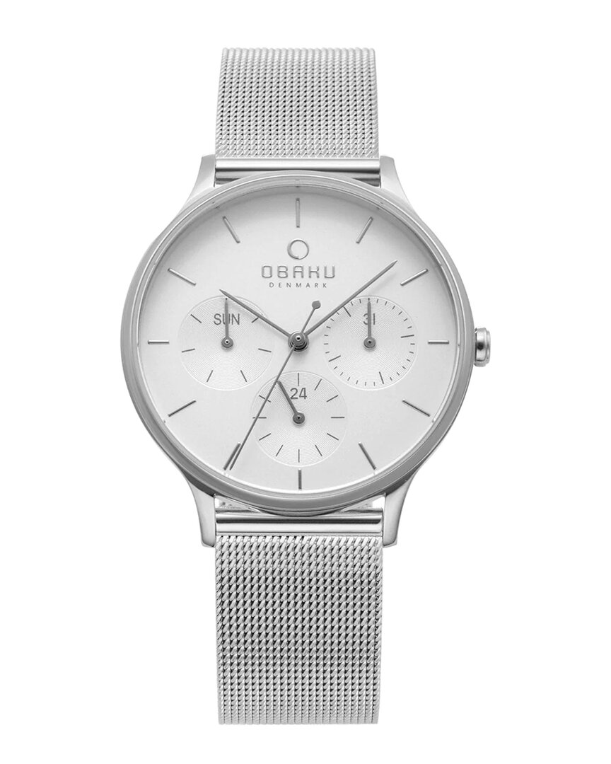 Obaku Lind Quartz White Dial Ladies Watch V212lmcimc