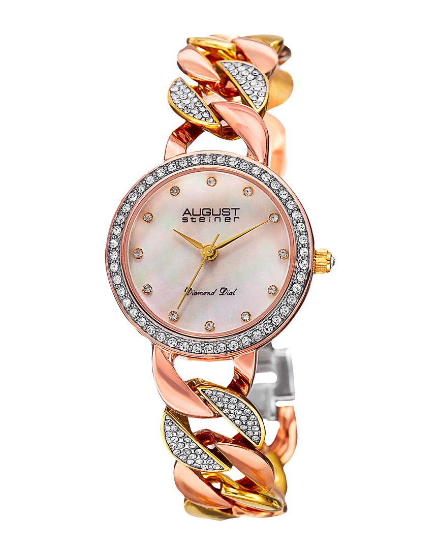 August Steiner Women's Alloy Diamond Watch