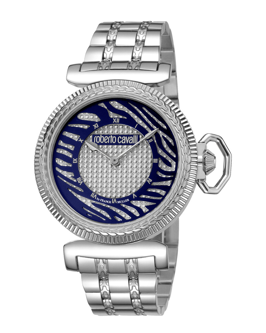 Roberto Cavalli By Franck Muller Roberto Cavalli: Womens Silver Dial Stainless Steel Watch