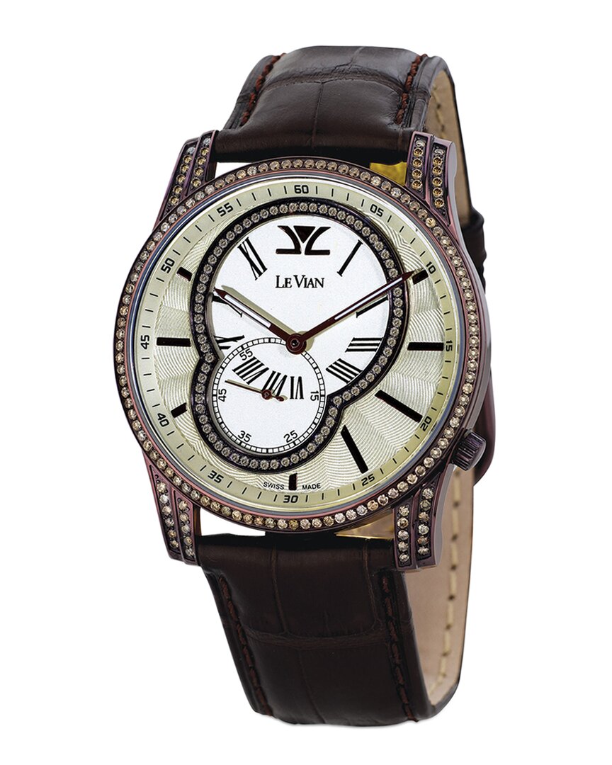 Le Vian ® Unisex Marsais Diamond Watch In Black