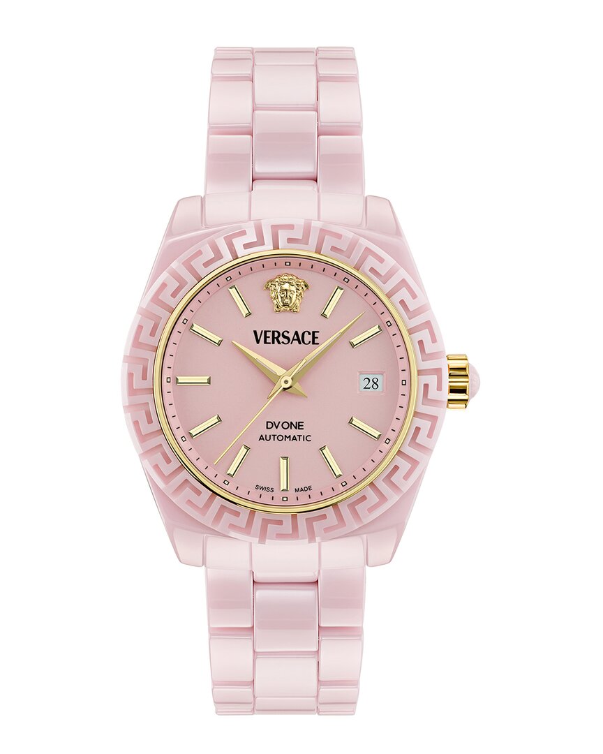 Versace Dv One Automatic Watch In Pnul