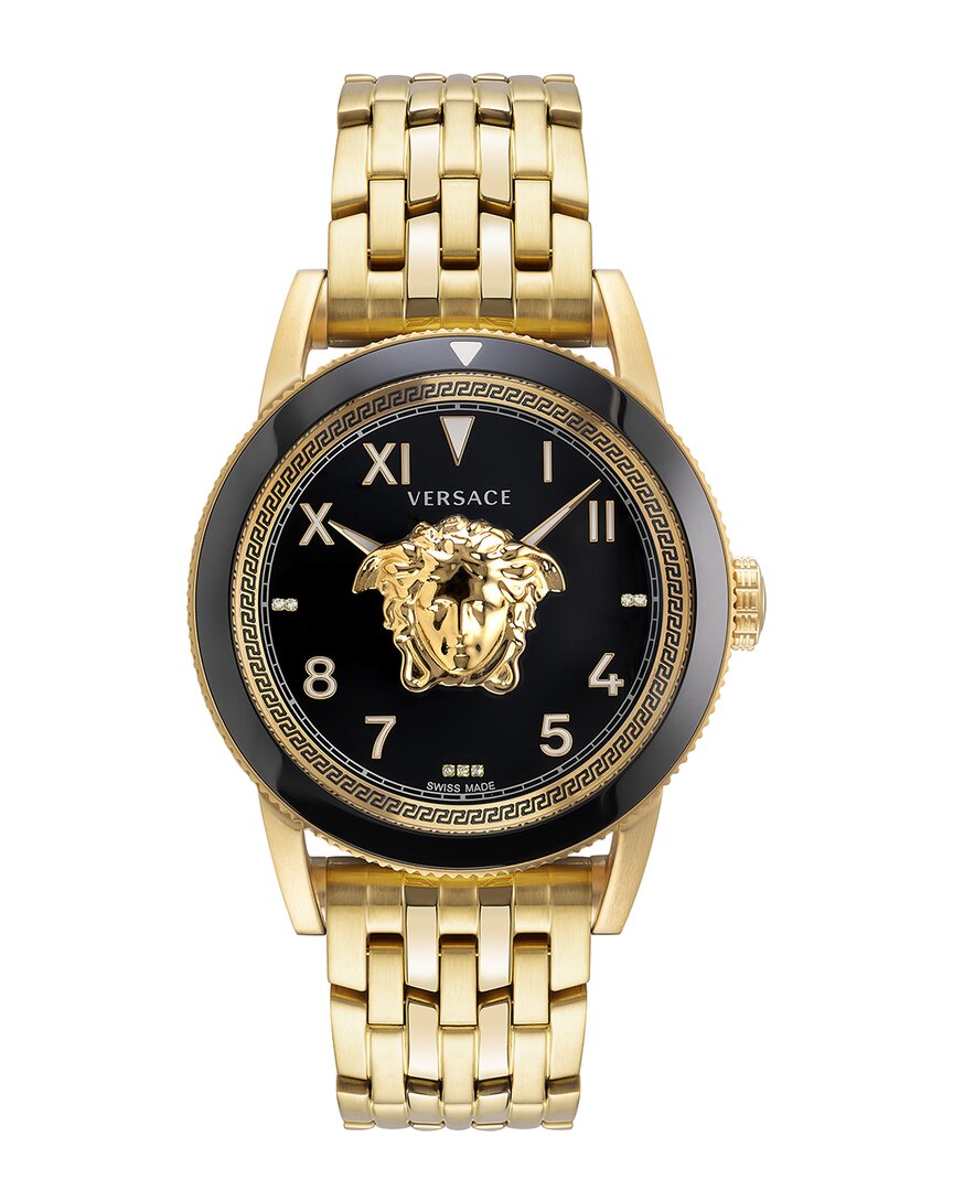 Shop Versace Men's V-palazzo Diamond Watch