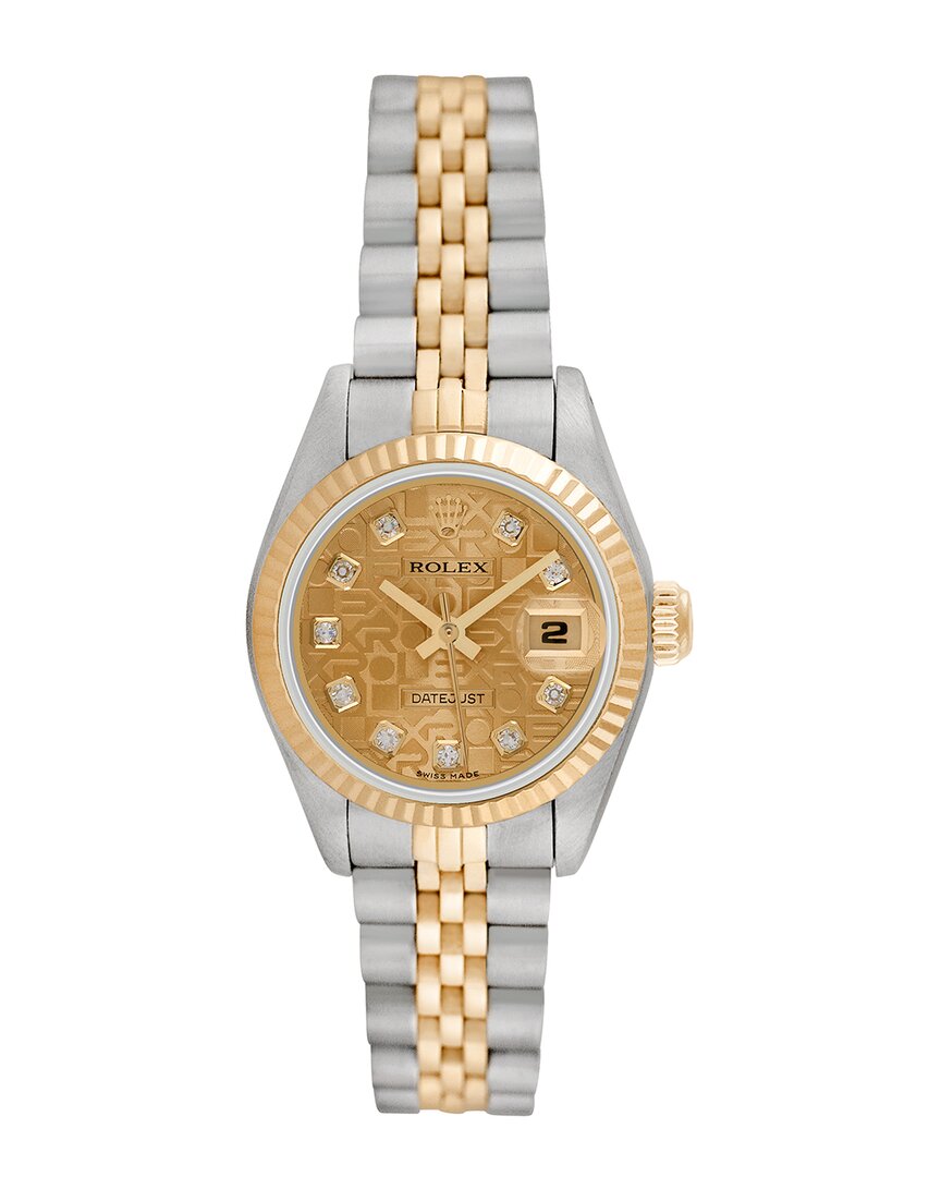 Shop Rolex Women's Datejust Diamond Watch, Circa 2000s (authentic )