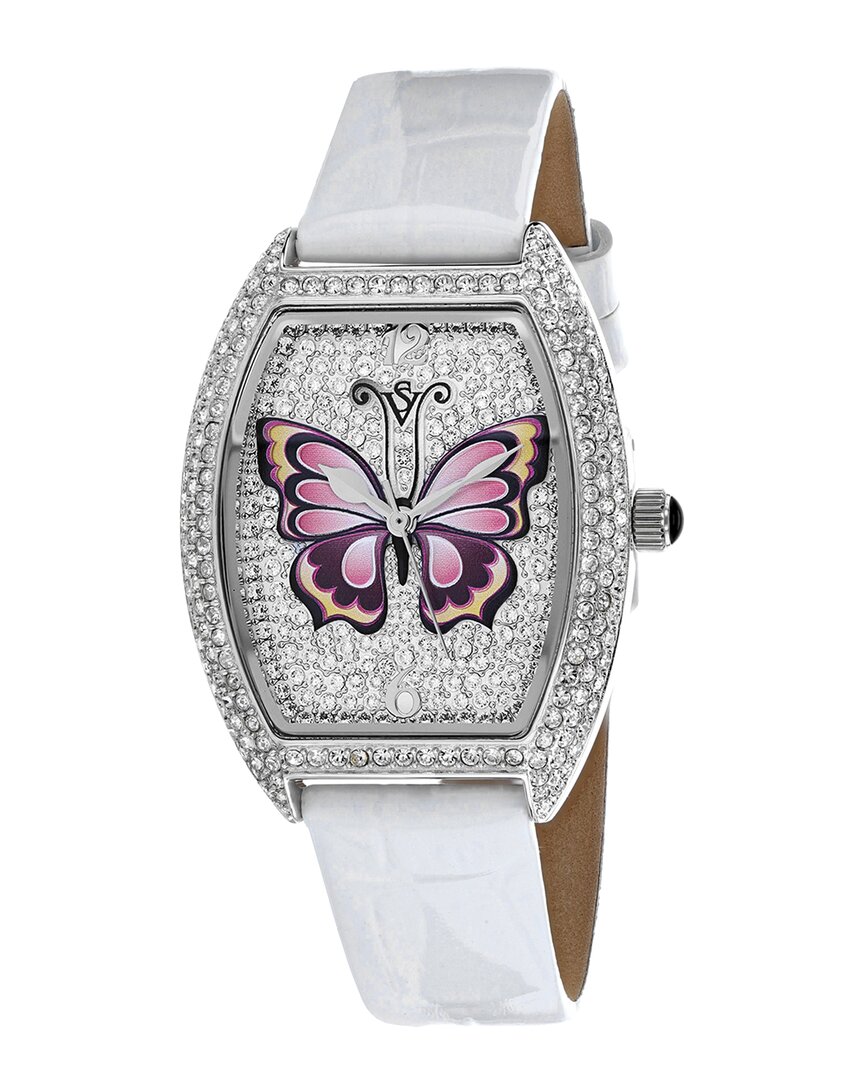 Christian Van Sant Women's Papillon Silver Dial Watch