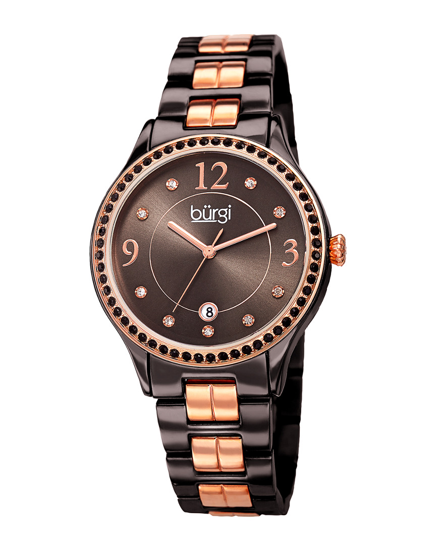 Burgi Women's Stainless Steel Watch