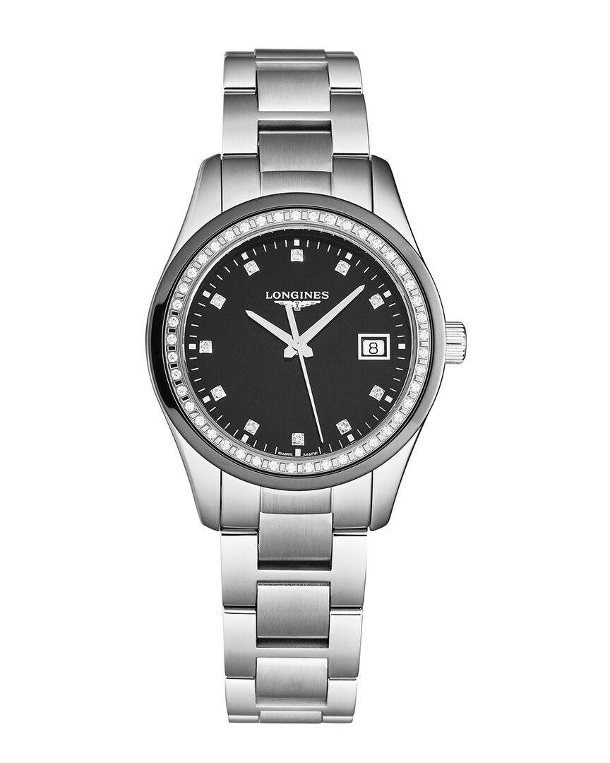 Longines Women's Conquest Diamond Watch In Metallic